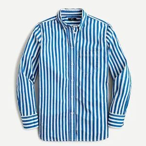 J CREW Classic-fit shirt in textured stripe womens size 8